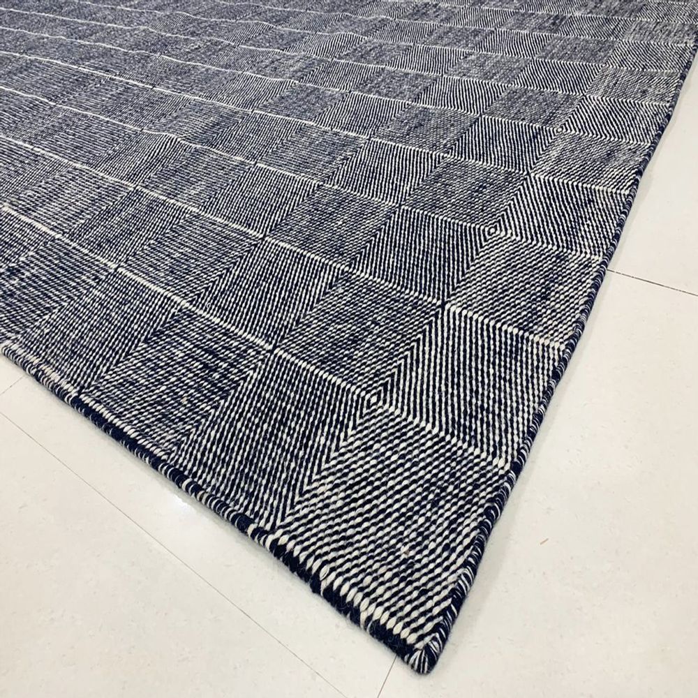 Rugs - FR 106, Chevron Design Stair Runner Dhurrie Kilim Eco Environment PET Friendly vegetable Dyes Sustainable Manufacturer Fireproof Washable Handmade Handwoven New Zealand Wool Carpet Rug - INDIAN RUG GALLERY