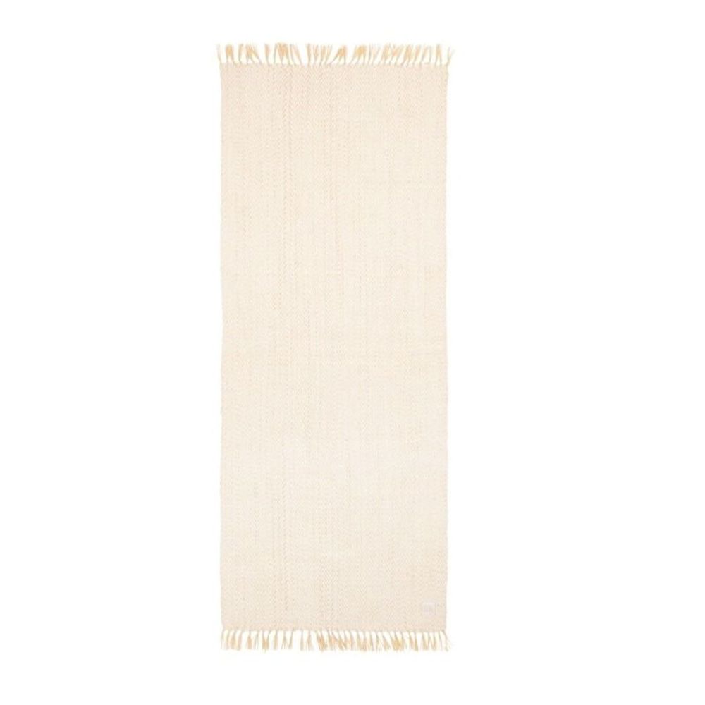 Accessoires de voyage - Natte de plage Nosy chevrons blanc - THE NICE FLEET