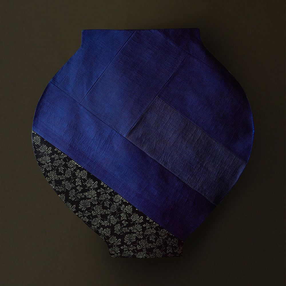 Paintings - Nubi moon jar 누비 달항아리 - NUBIHON