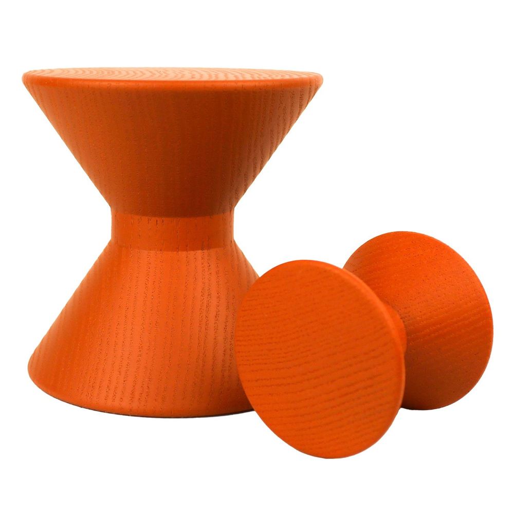 Wall ensembles - Modulare No 3 Wallhooks Diabolo Wood - Made In Germany - various colors and sizes - MODULARE INTERIEUR GMBH