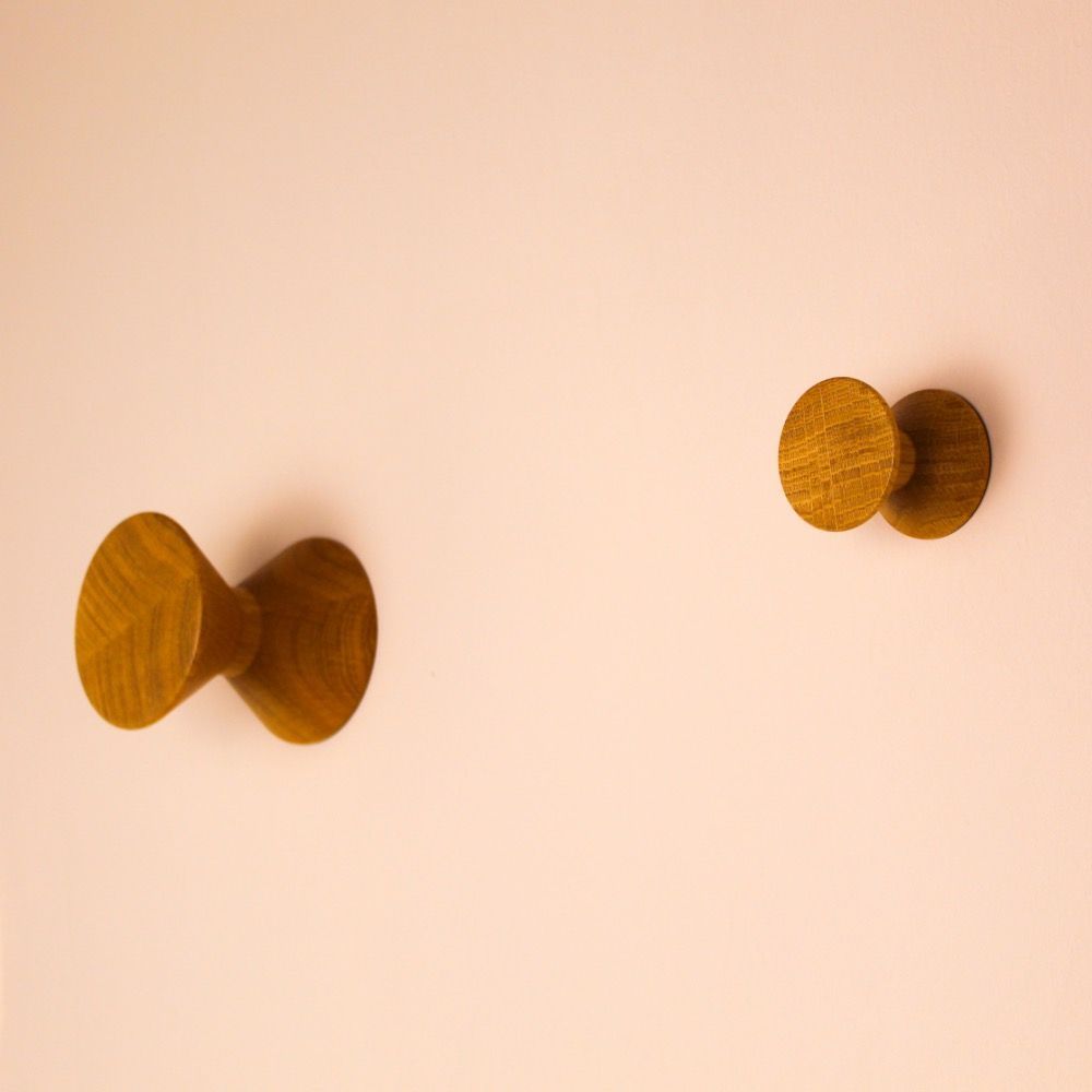 Wall ensembles - Modulare No 3 Wallhooks Diabolo Wood - Made In Germany - various colors and sizes - MODULARE INTERIEUR GMBH