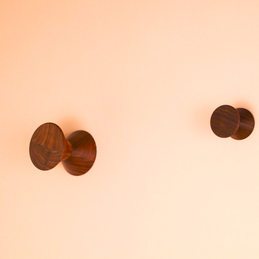 Wall ensembles - Modulare No 3 Wallhooks Diabolo Wood - Made In Germany - various colors and sizes - MODULARE INTERIEUR GMBH