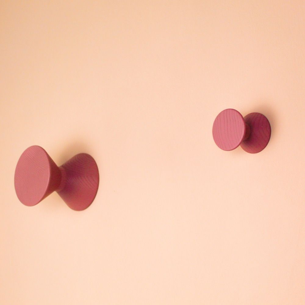 Wall ensembles - Modulare No 3 Wallhooks Diabolo Wood - Made In Germany - various colors and sizes - MODULARE INTERIEUR GMBH
