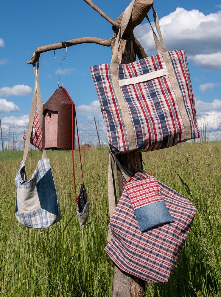Cadeaux - SAC A MAIN SHOPPING / CABAS / TOTE BAG AVEC PEINTURE ARTISANALE - KELSCH D' ALSACE IN SEEBACH