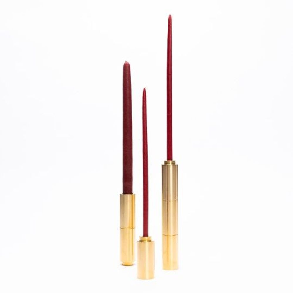 Candlesticks and candle holders - FOLIES brass candle holder - MAISON PECHAVY