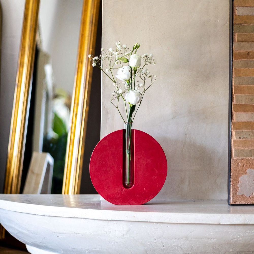 Vases - Soliflore en béton coloré - JUNNY