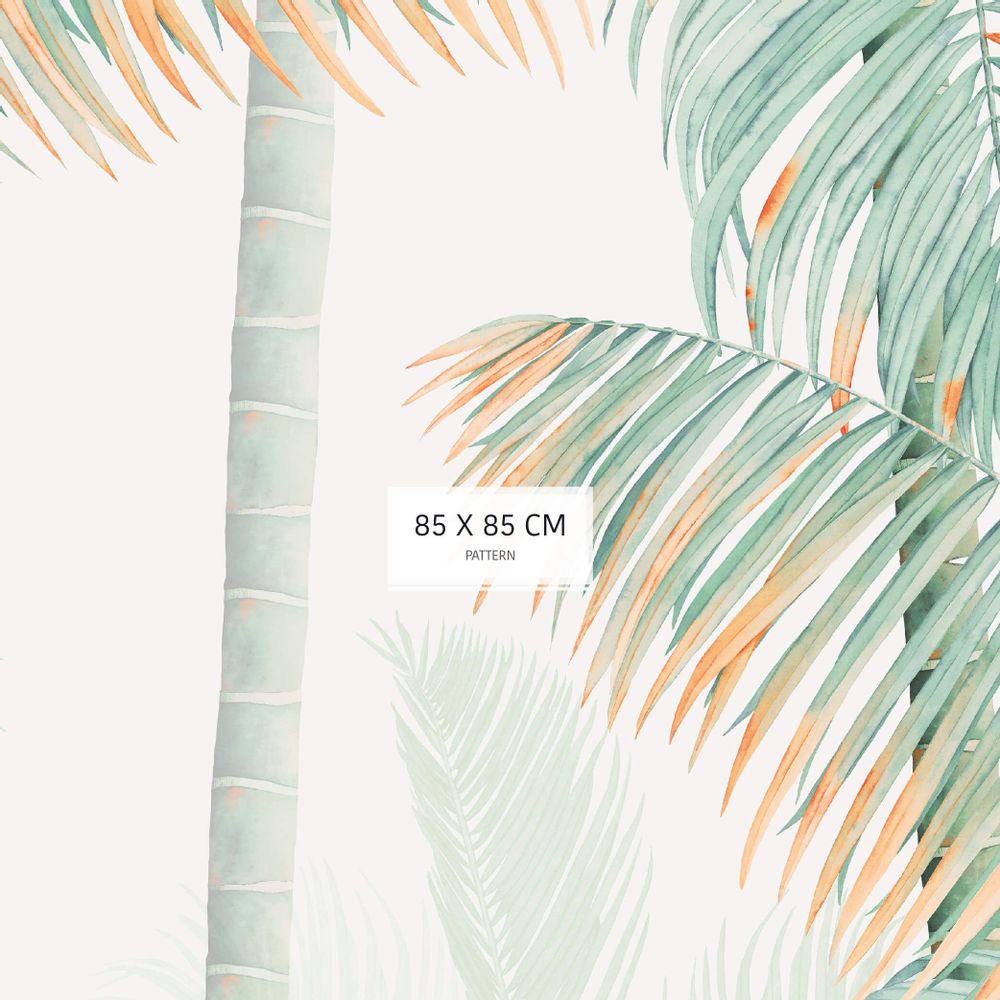 Wallpaper - MURAL - Bamboo tropical leaves - Tropicalia - LA TOUCHE ORIGINALE