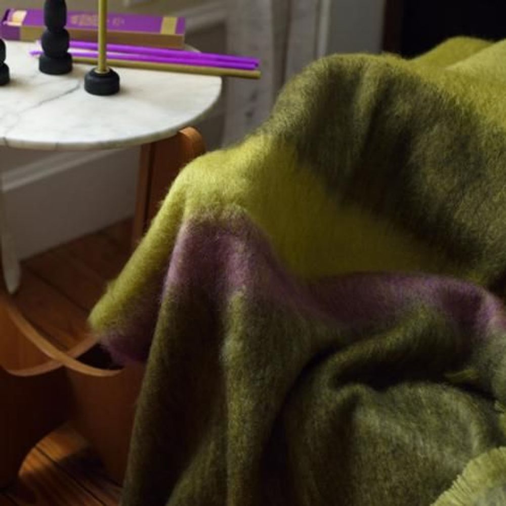 Objets de décoration - Plaid mohair Made in France - MAISON PECHAVY