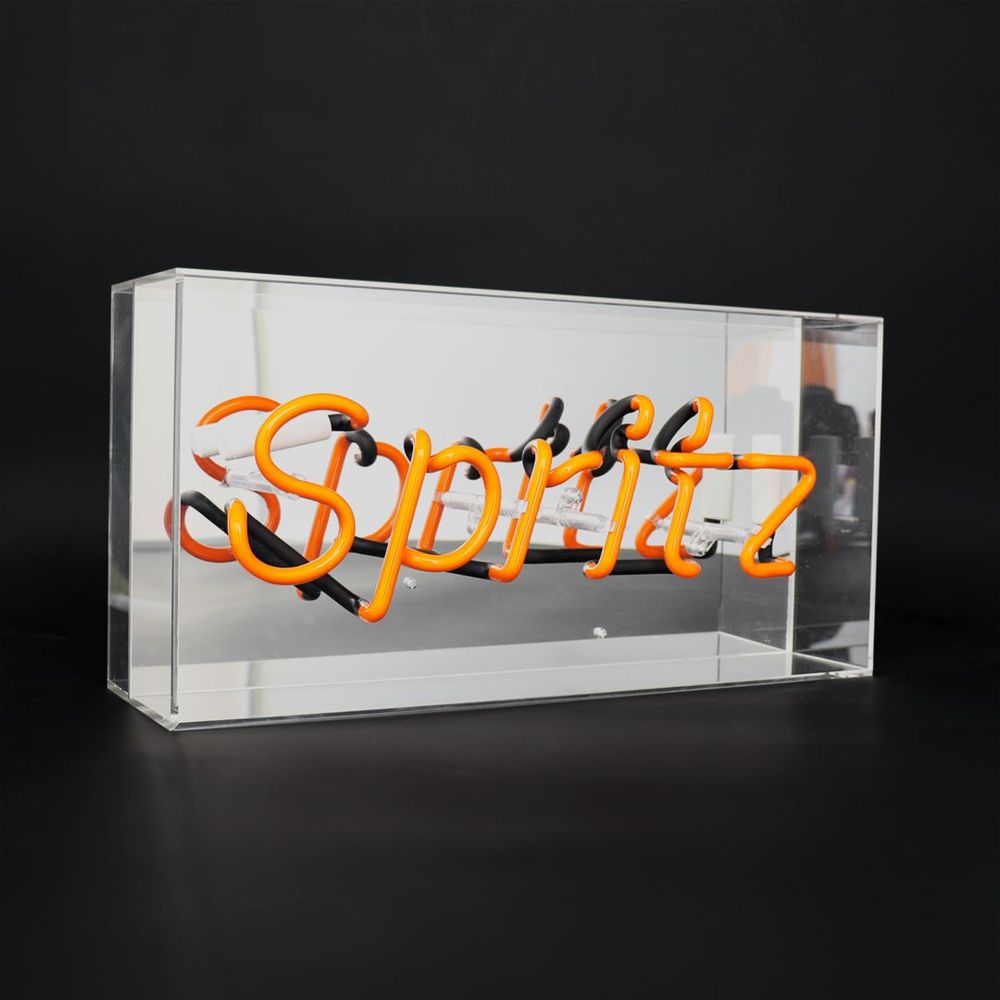 Table lamps - 'Spritz' Glass Neon Sign - LOCOMOCEAN
