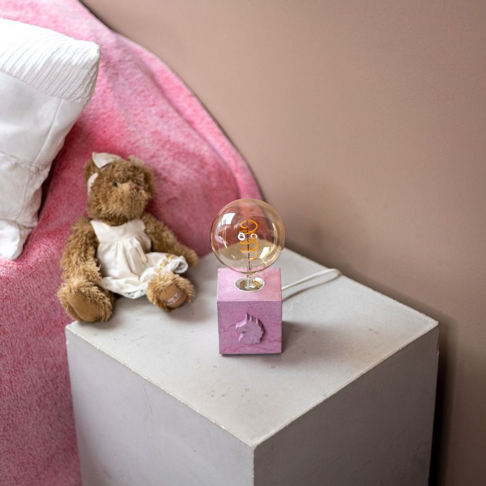 Children's lighting - Colourful concrete lamp for Kids! - JUNNY