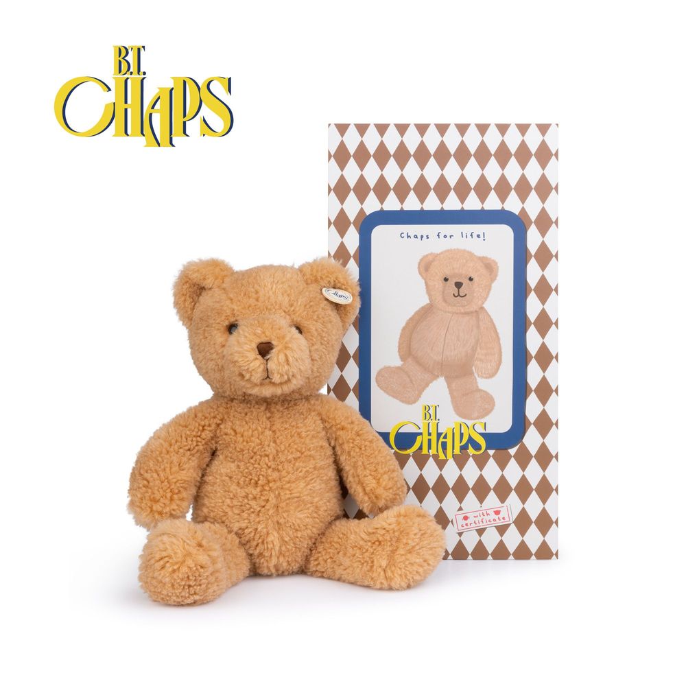 Soft toy - B.T. Chaps Gus the Homie Bear in giftbox - 25 cm - 10" - BON TON TOYS