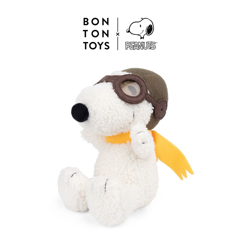 Soft toy - Bon Ton Toys x Peanuts Snoopy Sitting Flying Ace 20cm - BON TON TOYS