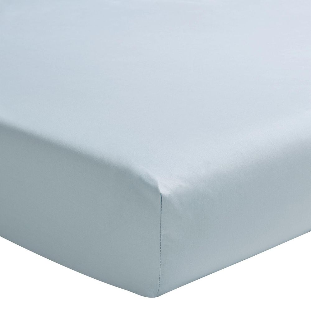 Linge de lit - Première Bleu Glacier - Parure de lit en percale de coton - ESSIX