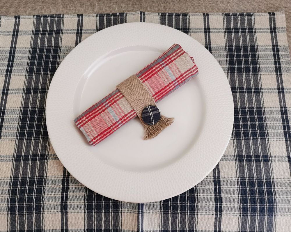 Table linen - Kelsch/linen reversible coated table set - KELSCH D' ALSACE  IN SEEBACH