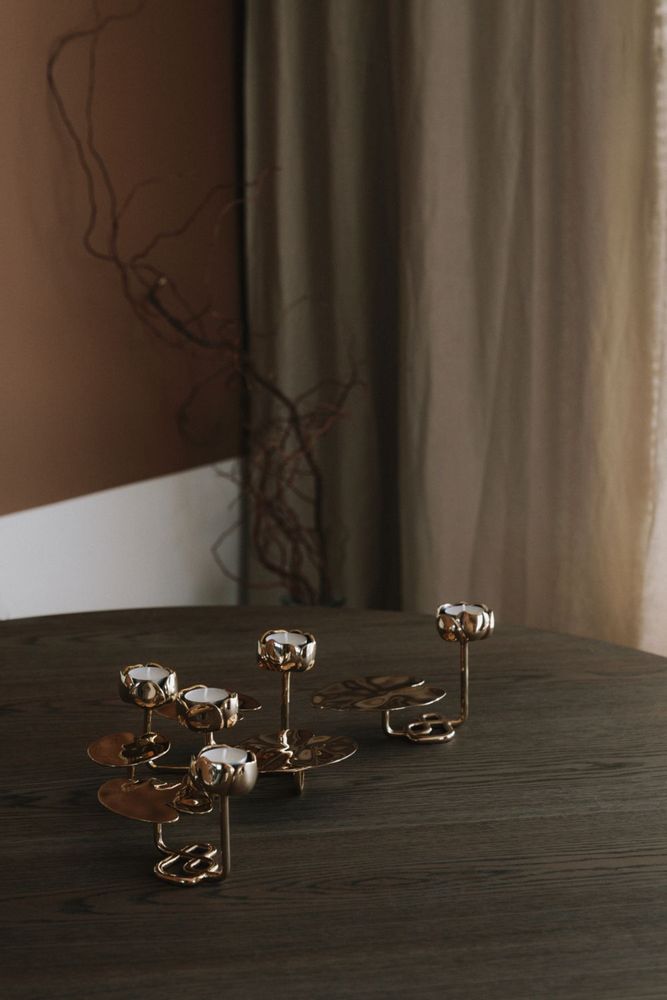 Bougeoirs et photophores  - Chandelier Ninfea No.2 - HILKE COLLECTION AB