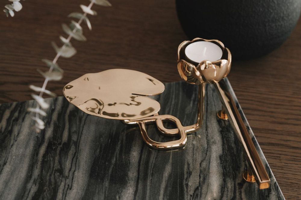 Bougeoirs et photophores  - Chandelier Ninfea No.2 - HILKE COLLECTION AB