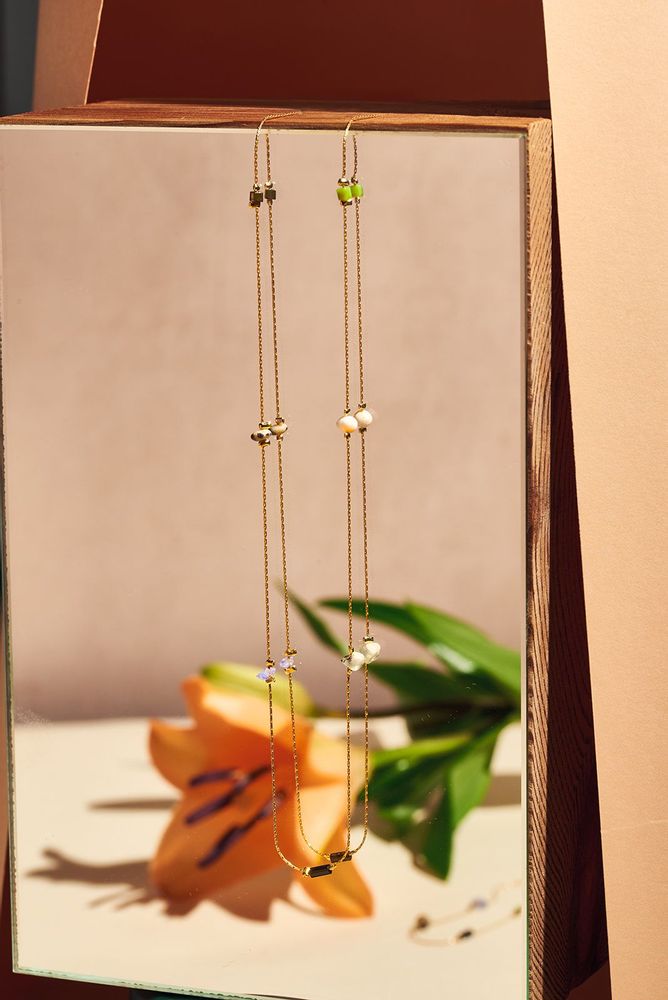 Bijoux - Collier en pierres colorées - ESSYELLO