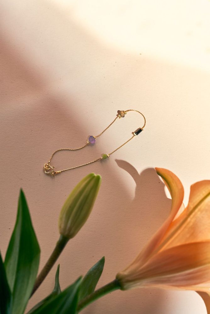 Bijoux - Collier en pierres colorées - ESSYELLO