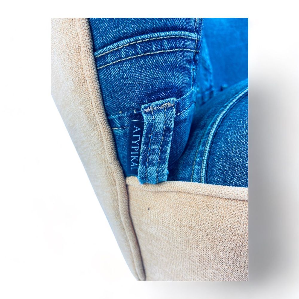 Unique pieces - Cocktail Chair" Western Jeans” |Unique Piece | Eco-friendly | Handmade - ATYPIKAL COLLECTION