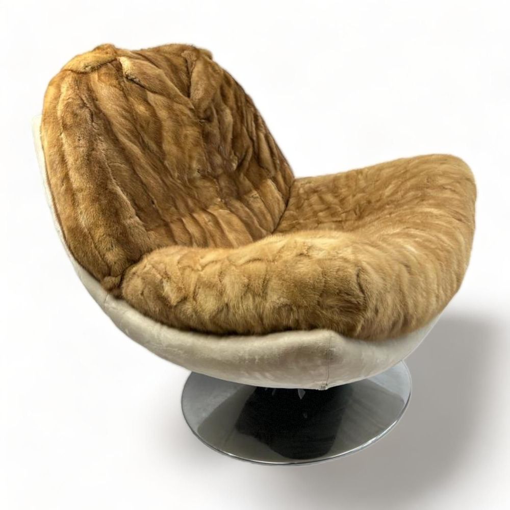 Unique pieces - Vintage swivel armchair\” Mister Teddy Bear\” | Unique Piece | Eco-friendly | Handmade - ATYPIKAL COLLECTION