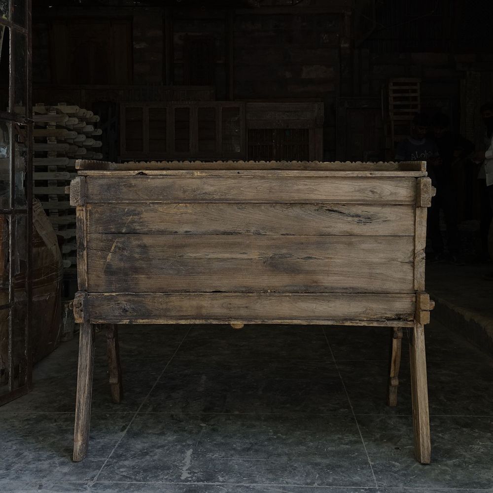 Buffets - Damchiya ancien - Meuble indien sculpté ( Coffre de mariée indienne sculpté en bois massif) - ORPAI