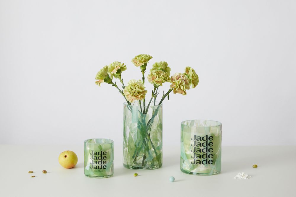 Vases - Watercolor Jade Vase Tall - STORIES OF ITALY