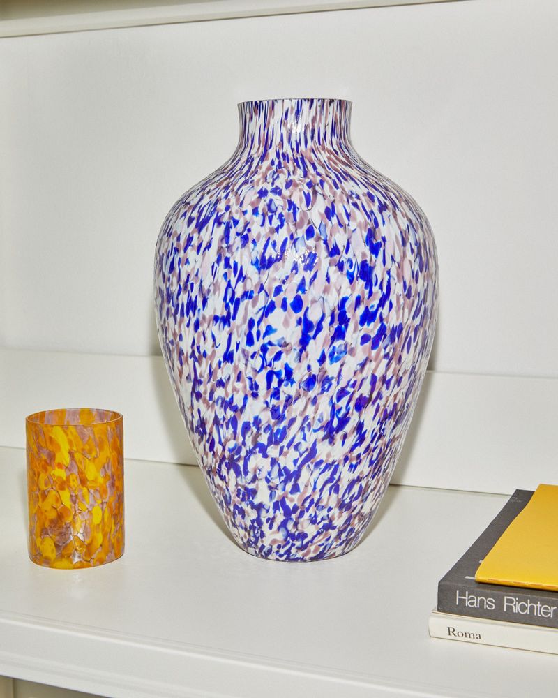 Vases - Macchia su Macchia Purple & Blue & Ivory Olla Vase Tall - STORIES OF ITALY