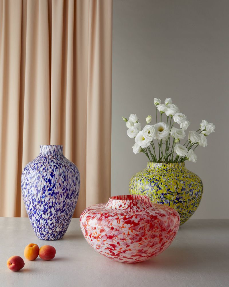 Vases - Macchia su Macchia Purple & Blue & Ivory Olla Vase Tall - STORIES OF ITALY