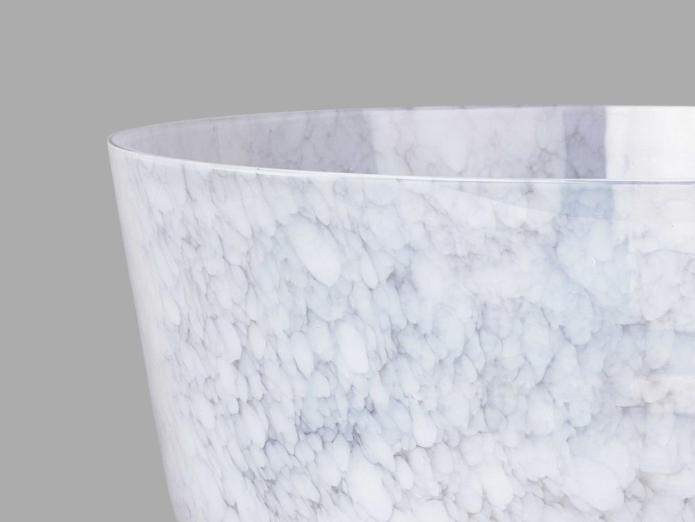 Bowls - Macchia su Macchia Opaline white Bowl Large - STORIES OF ITALY