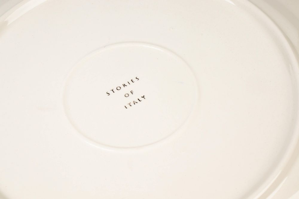 Formal plates - Ladies & Gentlemen White Dessert Plates - STORIES OF ITALY