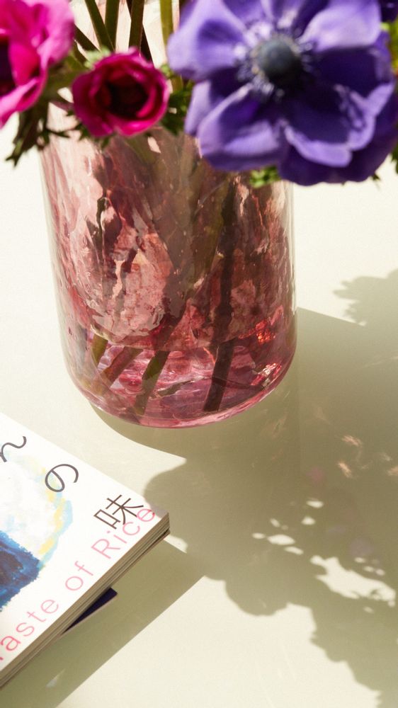 Vases - Watercolor Ruby Vase Tall - STORIES OF ITALY
