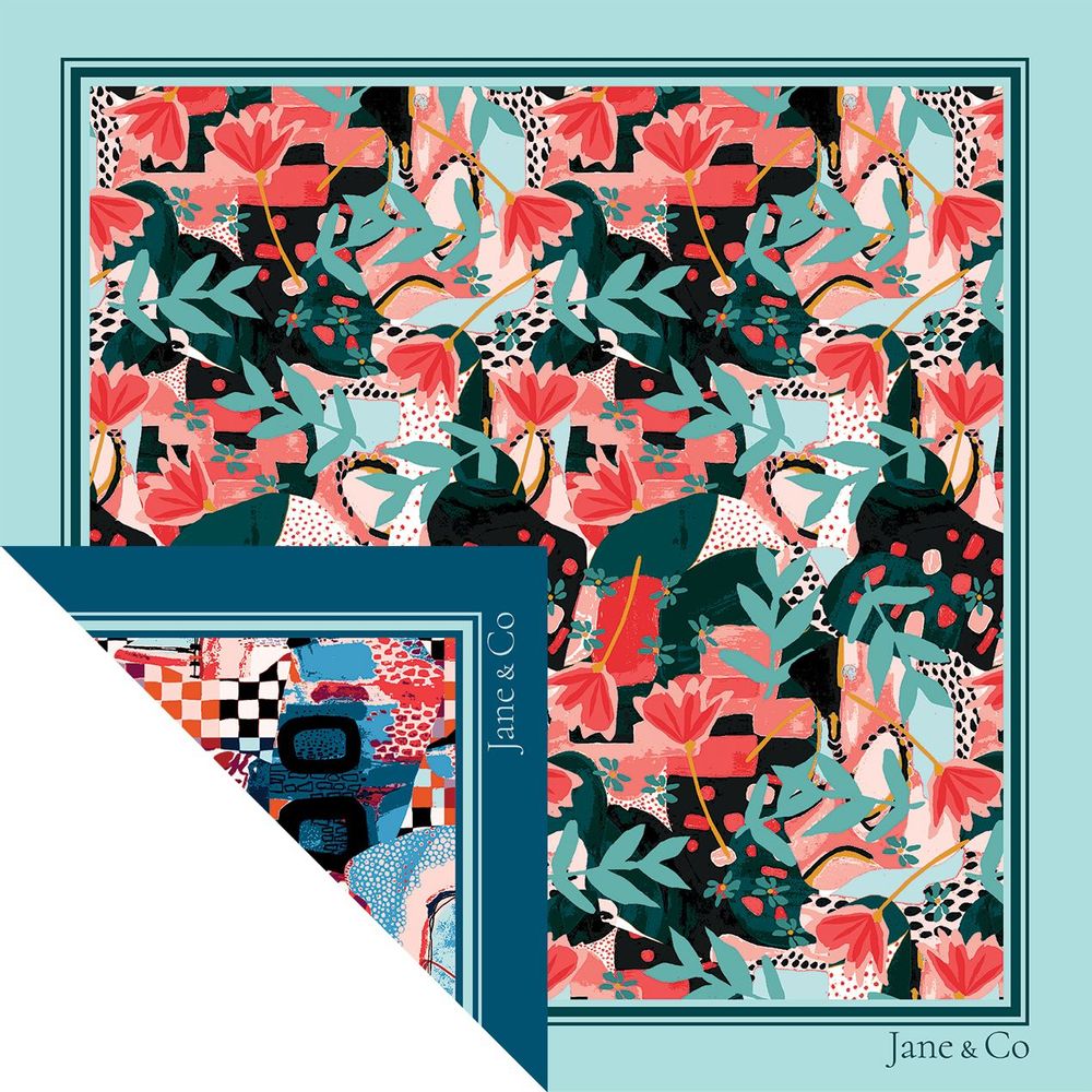 Foulards et écharpes - Foulard Norah/Lila 60x60cm - JANE & CO