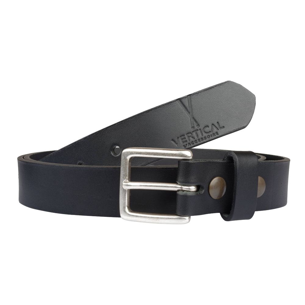 Petite maroquinerie - Ceinture cuir noir à boucle interchangeable - VERTICAL L ACCESSOIRE
