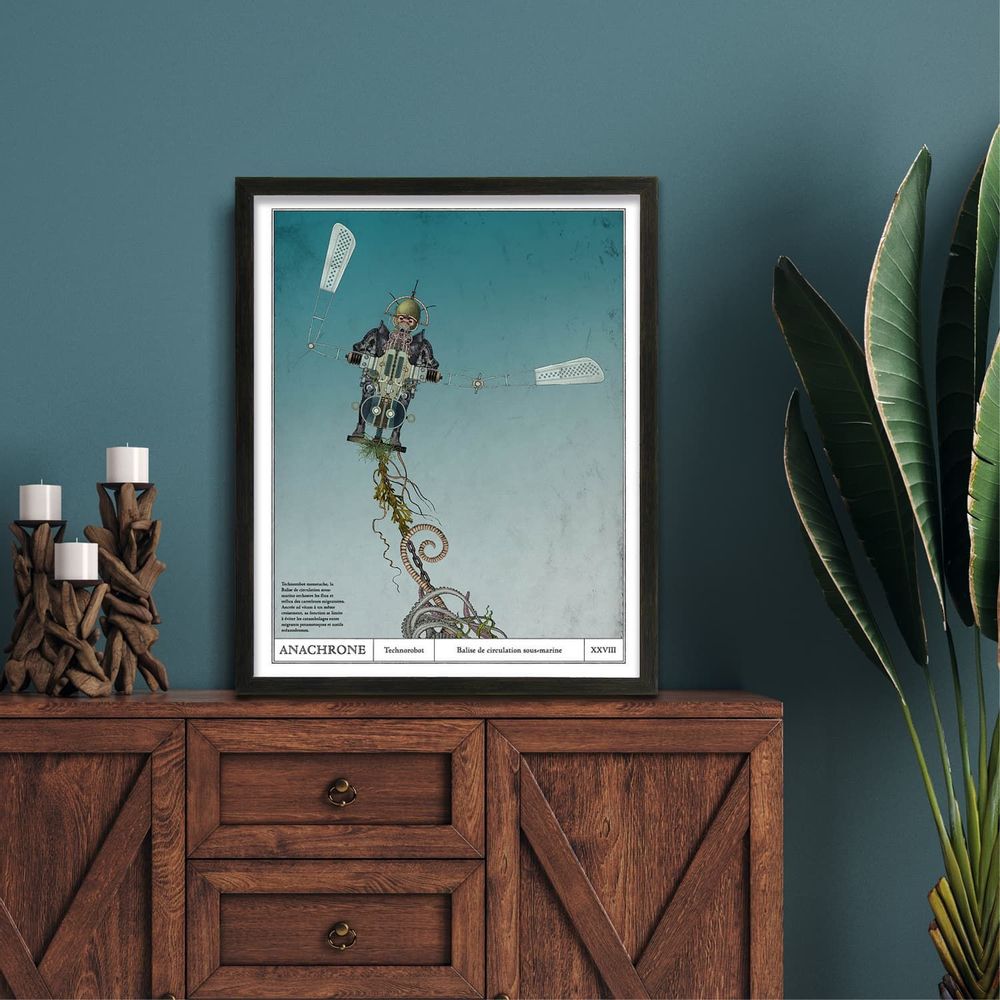 Aménagements pour bureau - Balise - affiche bord de mer - ANACHRONES