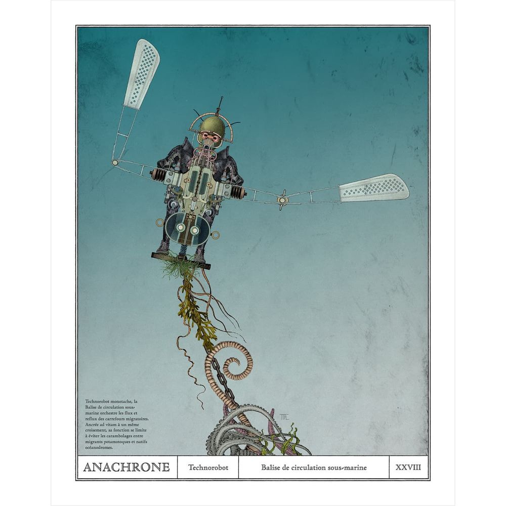 Aménagements pour bureau - Balise - affiche bord de mer - ANACHRONES