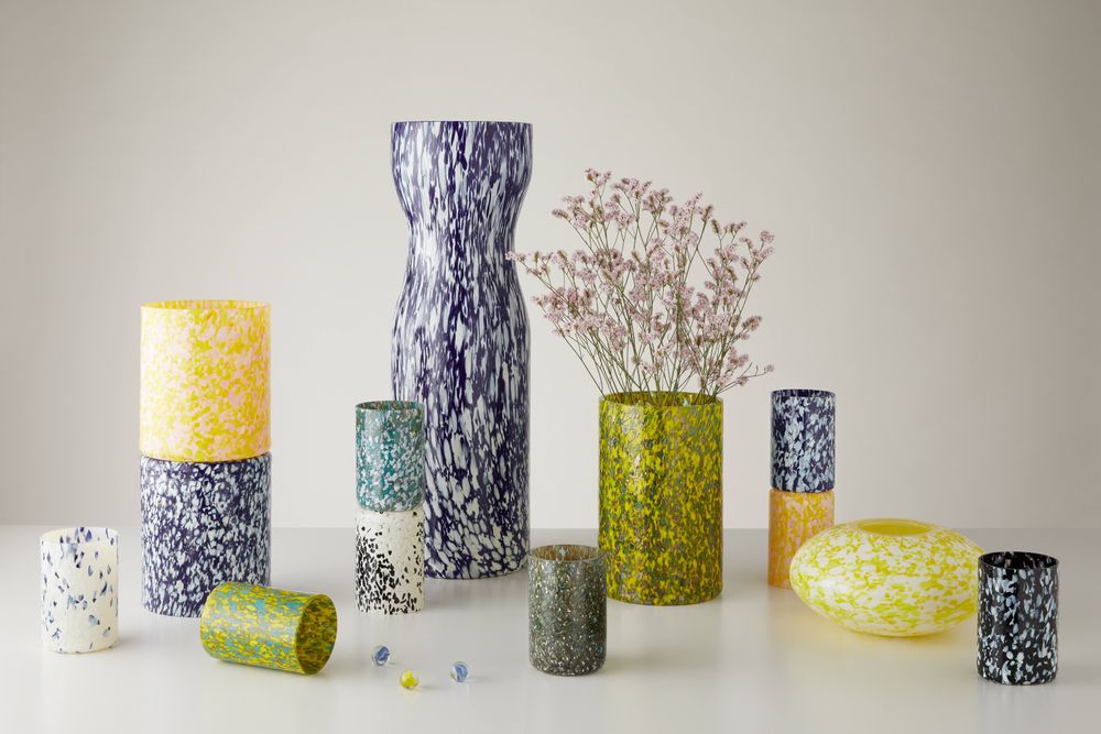 Vases - Macchia su Macchia Yellow & Pink Vase Medium - STORIES OF ITALY