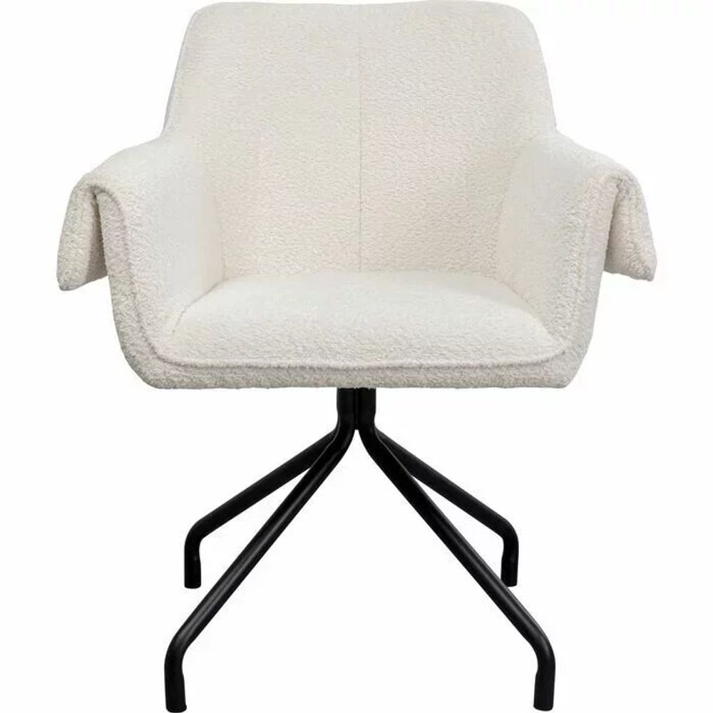 Armchairs - Swivel Chair Bess Cream - KARE DESIGN