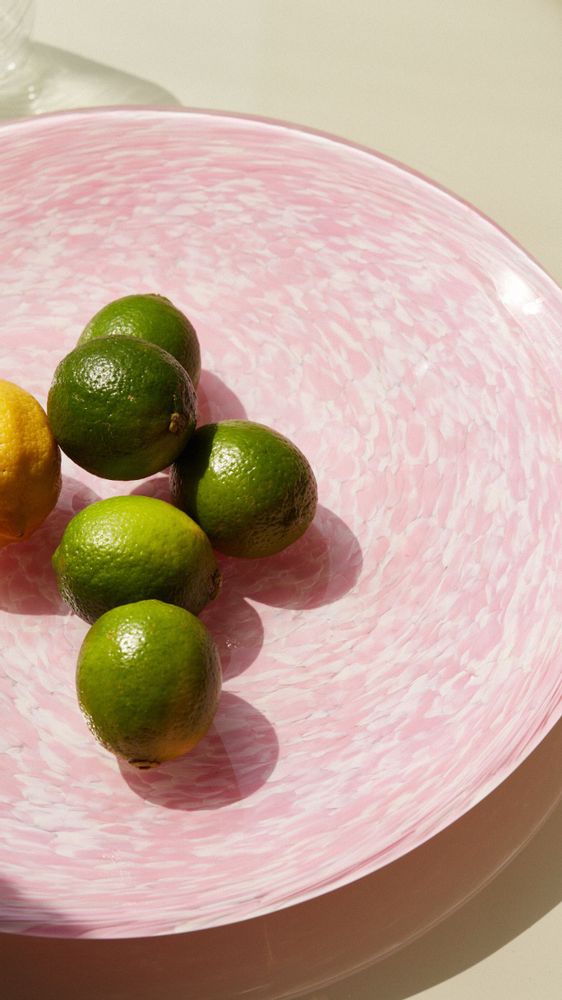 Plateaux - Ivory & Pink Large Tray - STORIES OF ITALY