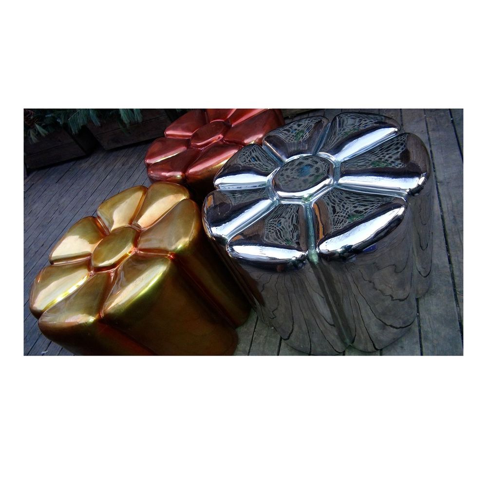 Design objects - Aluminium Poufs. FL1 - MIKKA DESIGN INK