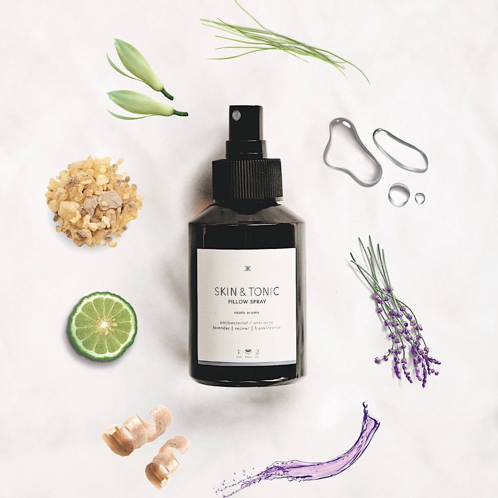 Cadeaux - SKIN&TONIC - ROOTS AROMA spray d'oreiller & bougie naturelle - SKIN&TONIC