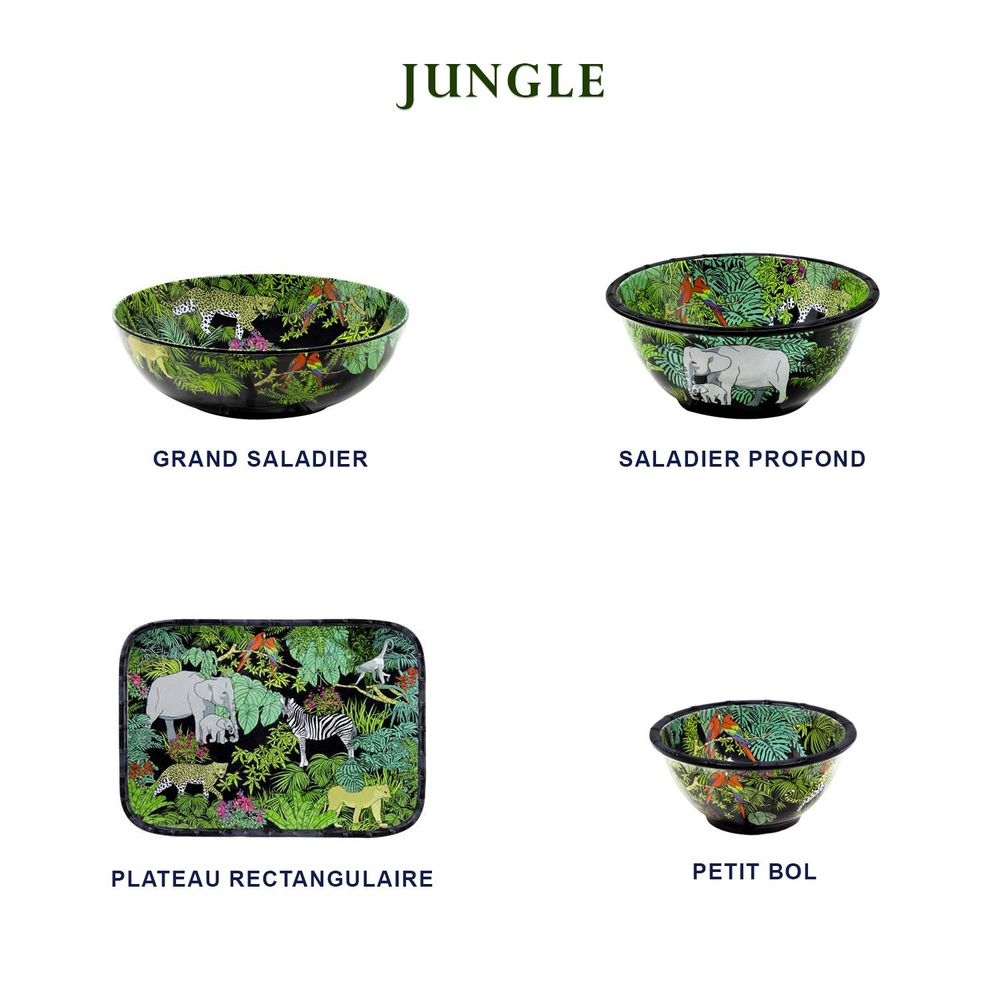 Dessous de plat - Vaisselle mélamine Collection Jungle - LES JARDINS DE LA COMTESSE