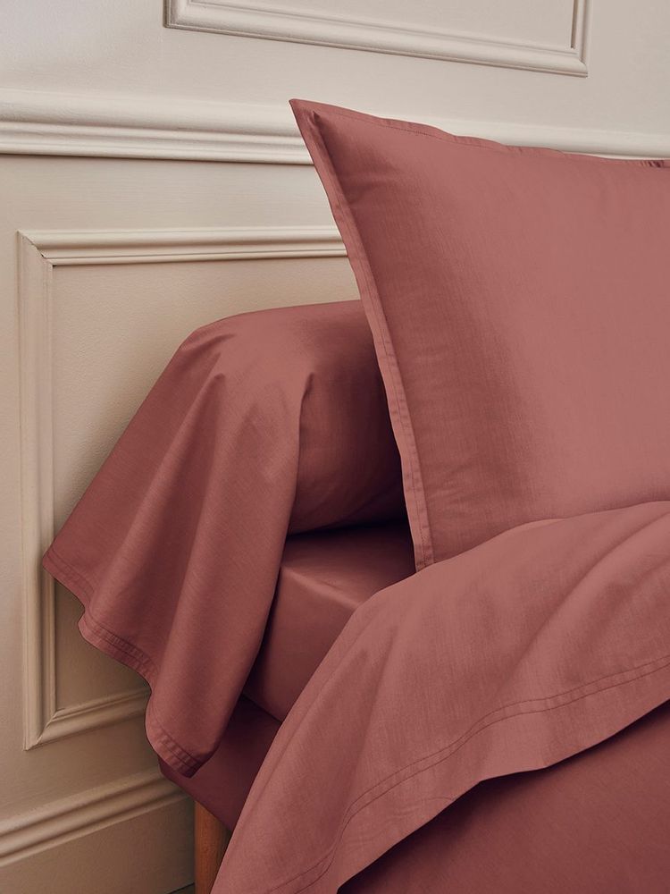 Linge de lit - Première Bois de Rose - Parure de lit en percale de coton - ESSIX