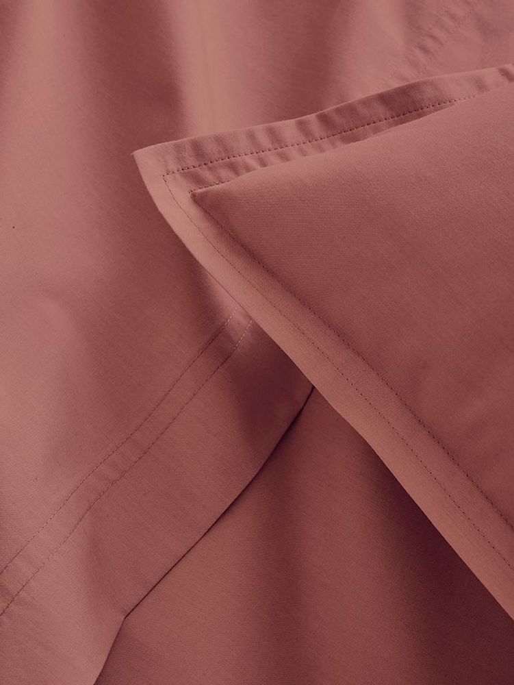 Linge de lit - Première Bois de Rose - Parure de lit en percale de coton - ESSIX