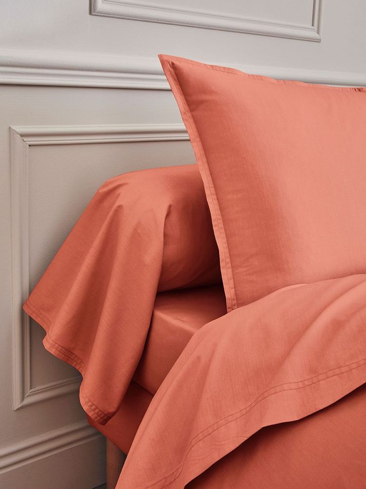 Linge de lit - Première Corail - Parure de lit en percale de coton - ESSIX