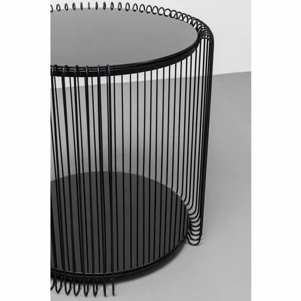 Coffee tables - Side Table Wire Double Black (2/Set) - KARE DESIGN