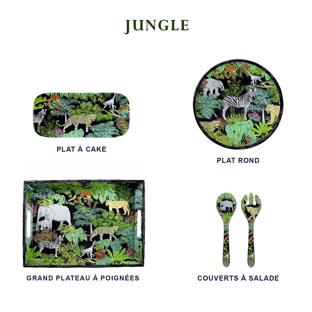 Dessous de plat - Vaisselle mélamine Collection Jungle - LES JARDINS DE LA COMTESSE