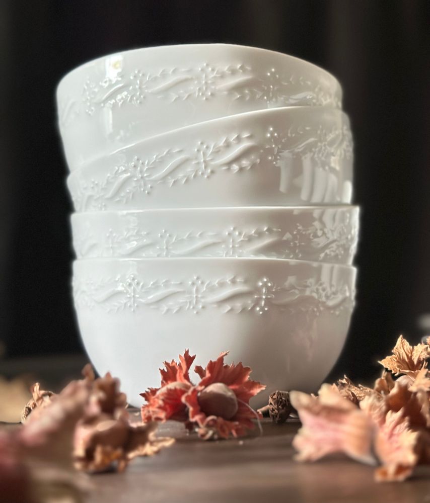 Bowls - LILIBET bowl in white Limoges porcelain - REMINISCENCE HOME