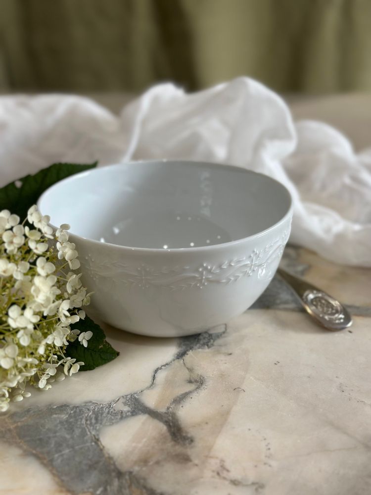 Bowls - LILIBET bowl in white Limoges porcelain - REMINISCENCE HOME