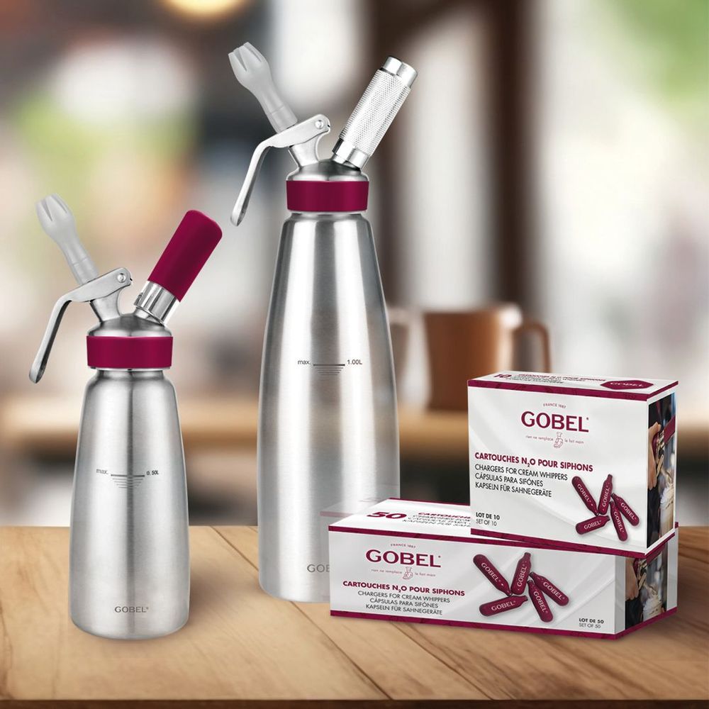 Ustensiles de cuisine - Siphon inox 0,5L - GOBEL