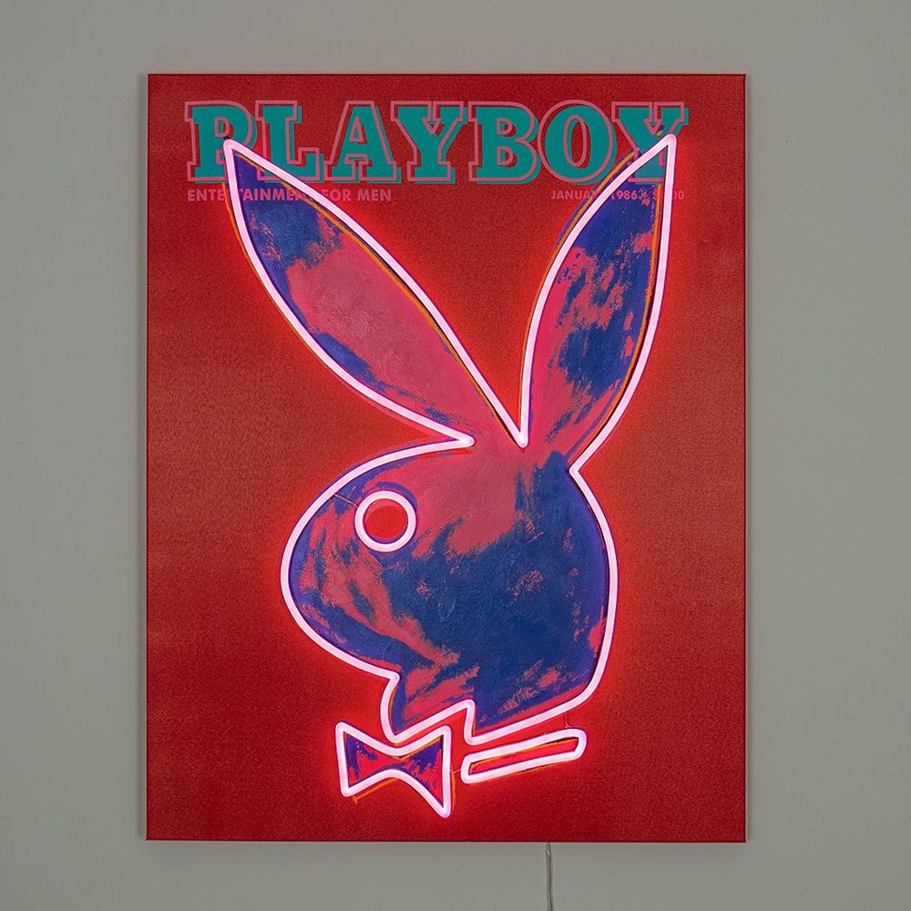 Appliques - Décoration murale Playboy avec néon LED - Andy Warhol Cover - rose - LOCOMOCEAN